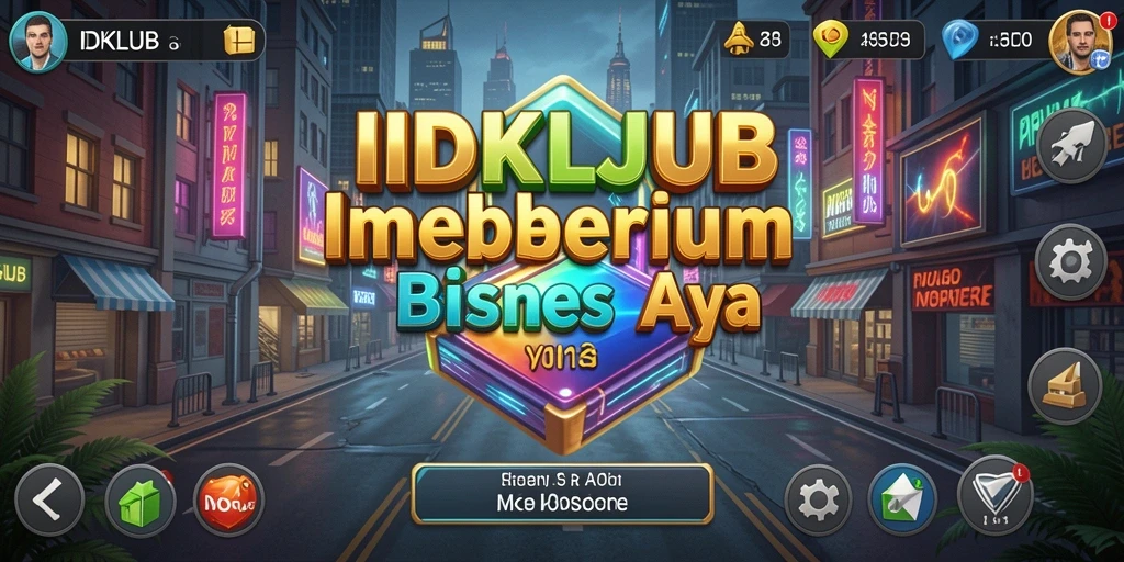 Tampilan gameplay menarik dari IDKLUB dengan elemen Tycoon yang mendebarkan.