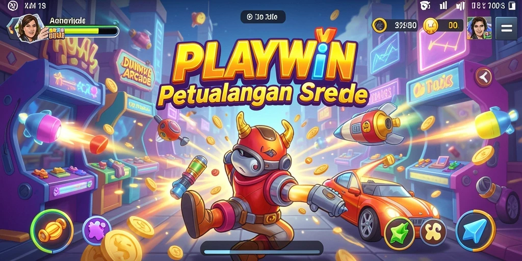 Tampilan gameplay seru dari <strong>PLAYWIN</strong> di arena Arcade.