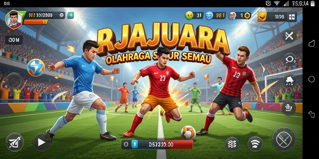 Screenshot gameplay RAJAJUARA yang menampilkan pertarungan sengit antar pemain.